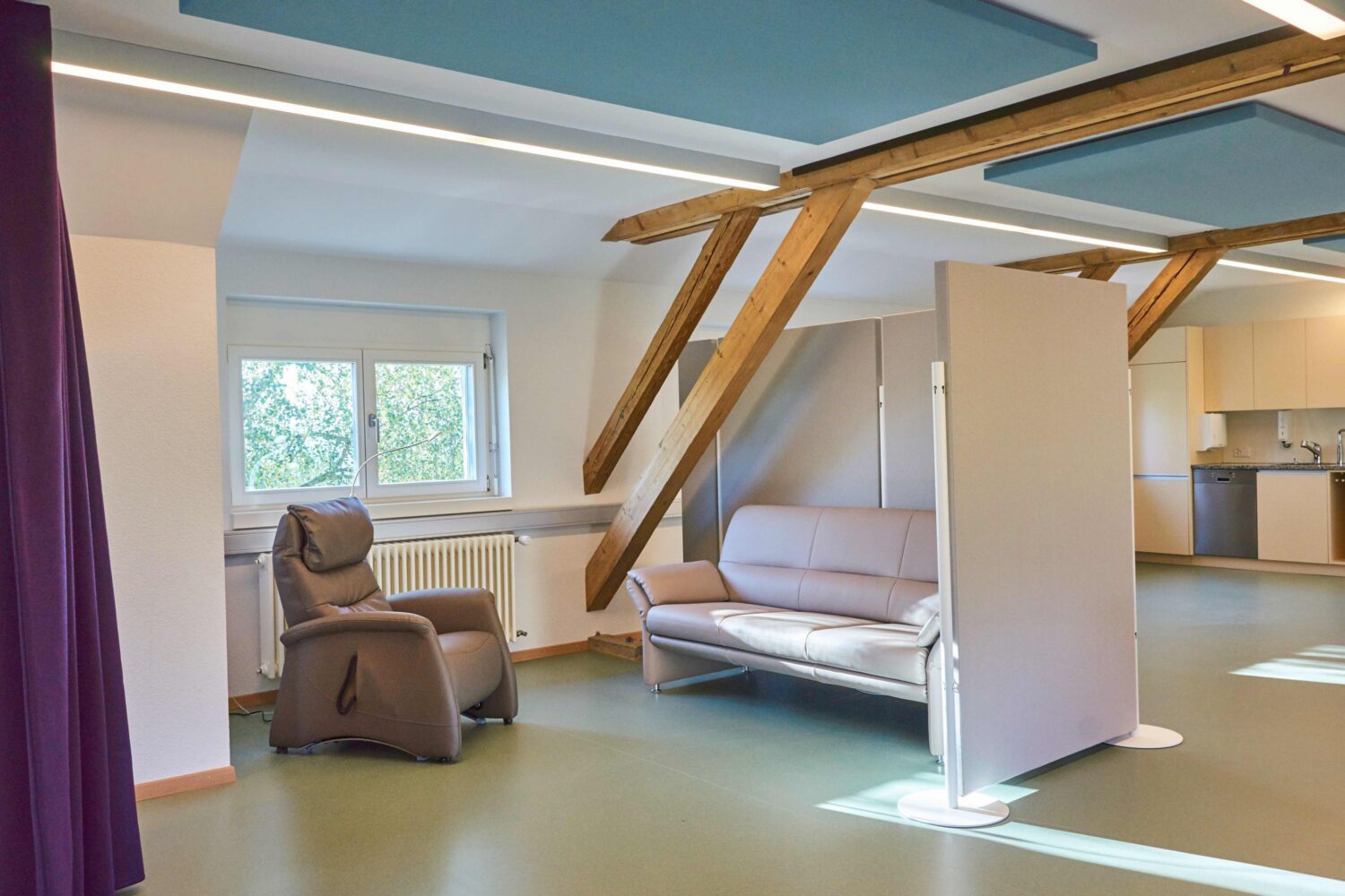 Neugestaltung Therapieraum psychiatrische Klinik Langendorf